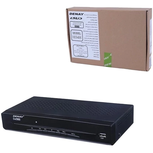 گیرنده دیجیتال دنای مدل STB-1034H | تیونر DVB-T2، پشتیبانی از HEVC و کیفیت Full HD