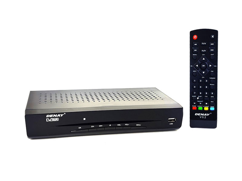 گیرنده دیجیتال دنای مدل STB-1034H | تیونر DVB-T2، پشتیبانی از HEVC و کیفیت Full HD