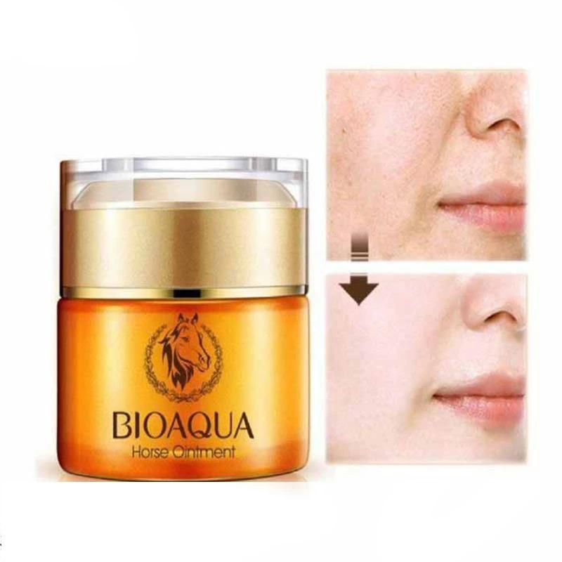 کرم روشن‌کننده، آبرسان و جوان‌ساز روغن اسب بایوآکوا (BIOAQUA) مناسب انواع پوست