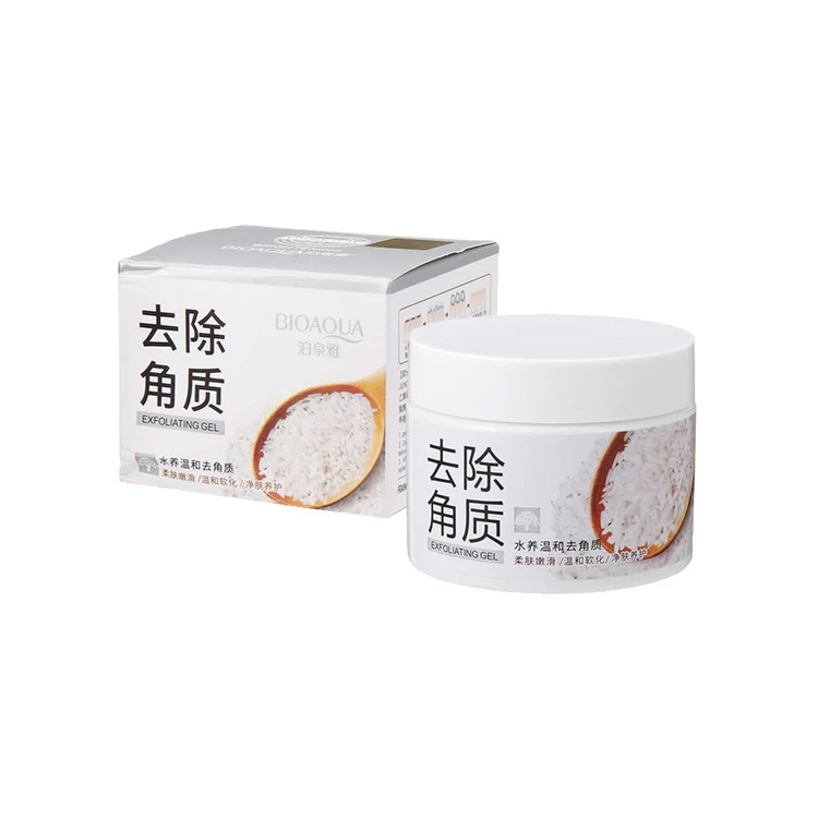 ژل اسکراب لایه‌بردار و روشن‌کننده برنج بایوآکوا (BIOAQUA) مناسب انواع پوست