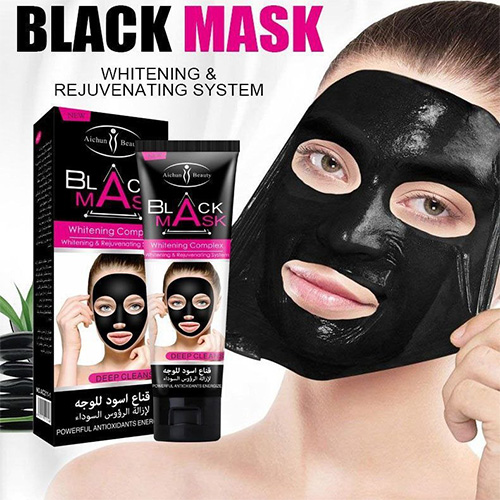 ماسک صورت زغالی و سفیدکننده ایچون بیوتی مدل Whitening Complex، پاک‌کننده عمیق و کنترل‌کننده چربی