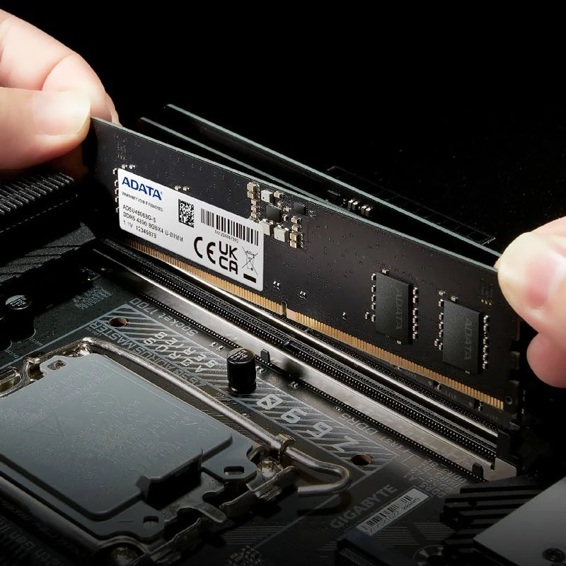رم دسکتاپ ای دیتا مدل U-DIMM DDR5 4800 S 16G | ۱۶ گیگابایت، فرکانس ۴۸۰۰ مگاهرتز، تایمینگ CL40