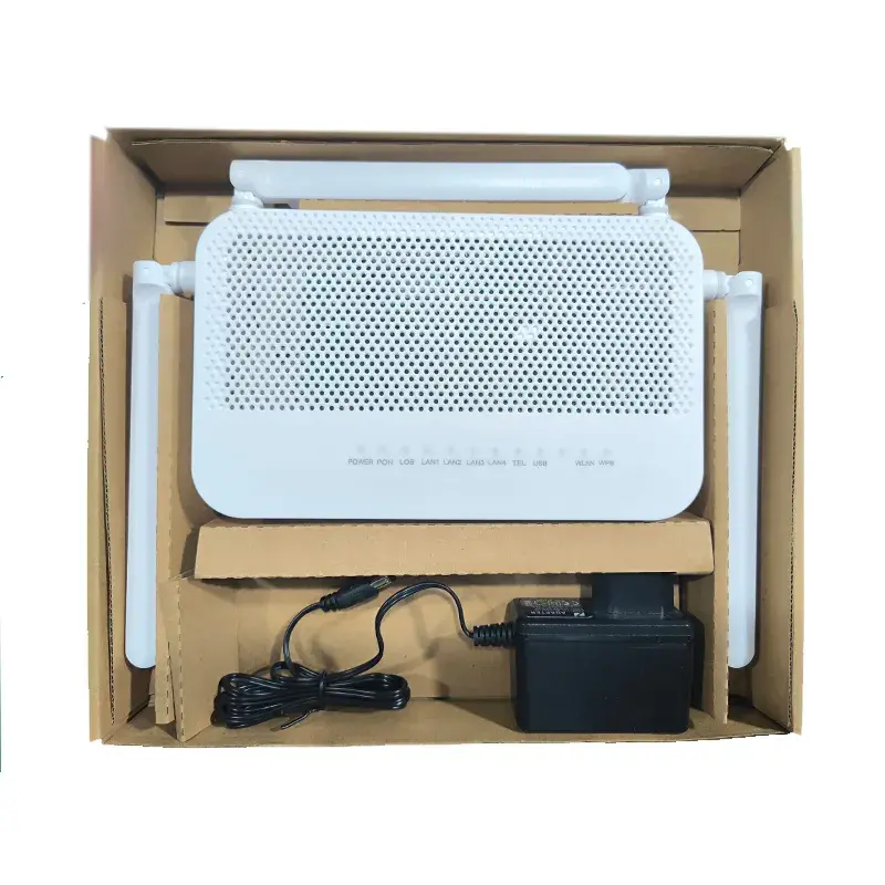 مودم فیبر نوری GPON هوآوی مدل HG8245W5 | ۴ پورت گیگابیتی، ۲ پورت تلفن، Wi-Fi 5 دوبانده و ۴ آنتن خارجی