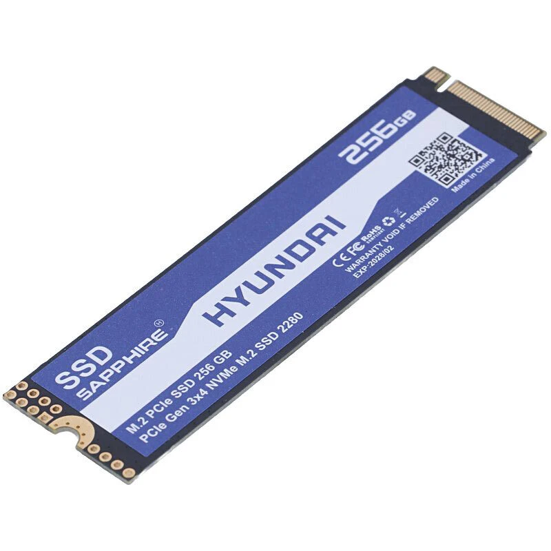 حافظه SSD هیوندای مدل Sapphire ظرفیت ۲۵۶ گیگابایت | M.2 NVMe PCIe 3.0 x4 با سرعت خواندن ۱۶۰۰ مگابایت