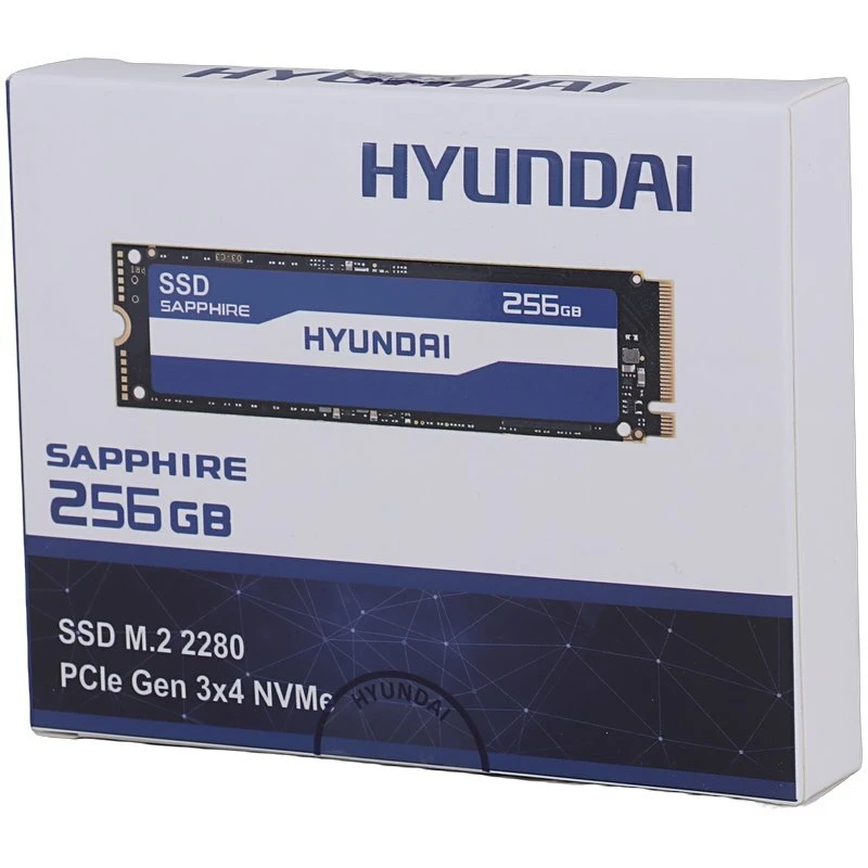 حافظه SSD هیوندای مدل Sapphire ظرفیت ۲۵۶ گیگابایت | M.2 NVMe PCIe 3.0 x4 با سرعت خواندن ۱۶۰۰ مگابایت