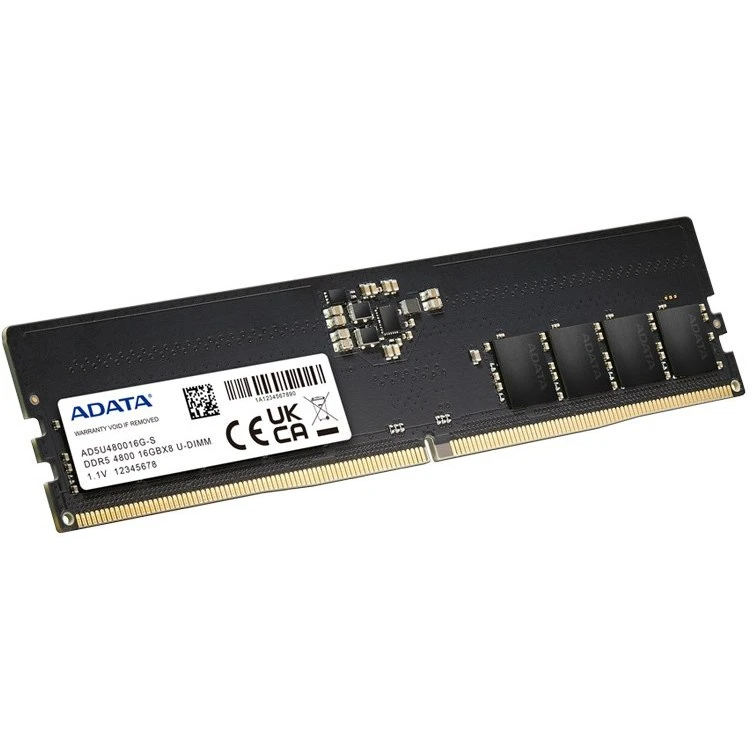 رم دسکتاپ ای دیتا مدل U-DIMM DDR5 4800 S 16G | ۱۶ گیگابایت، فرکانس ۴۸۰۰ مگاهرتز، تایمینگ CL40