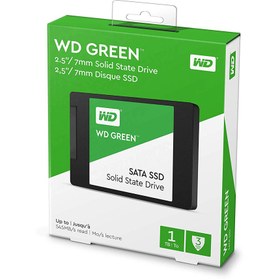 حافظه SSD اینترنال وسترن دیجیتال مدل Green ظرفیت ۱ ترابایت | SATA III، فرم فاکتور ۲.۵ اینچ و فناوری ۳D NAND