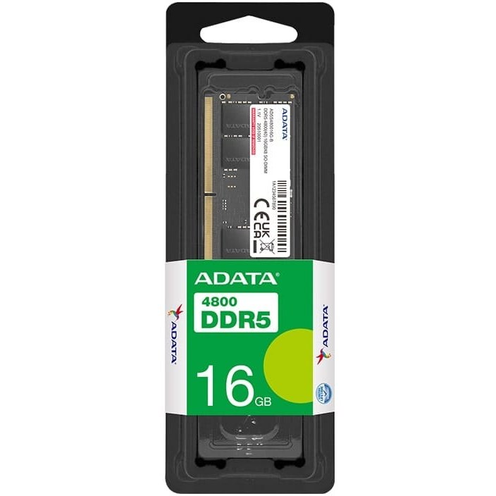 رم دسکتاپ ای دیتا مدل U-DIMM DDR5 4800 S 16G | ۱۶ گیگابایت، فرکانس ۴۸۰۰ مگاهرتز، تایمینگ CL40