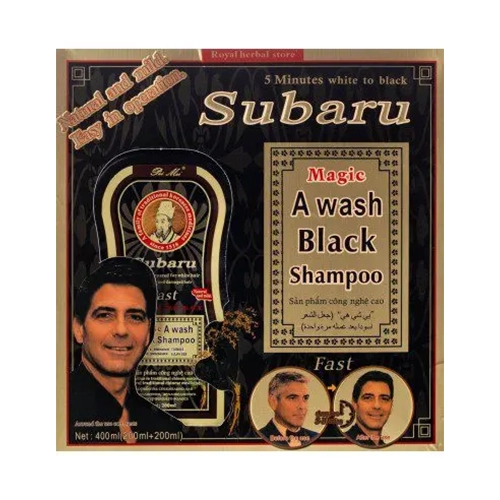شامپو رنگ مو دوقلو سوبارو مدل Magic Black (مشکی) – حجم ۴۰۰ میلی‌لیتر