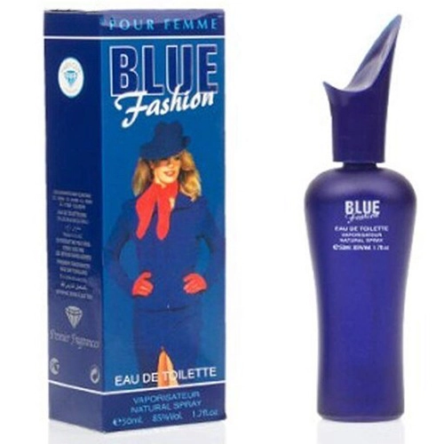 ادکلن زنانه مدل بلو فشین (Blue Fashion) حجم ۵۰ میلی‌لیتر