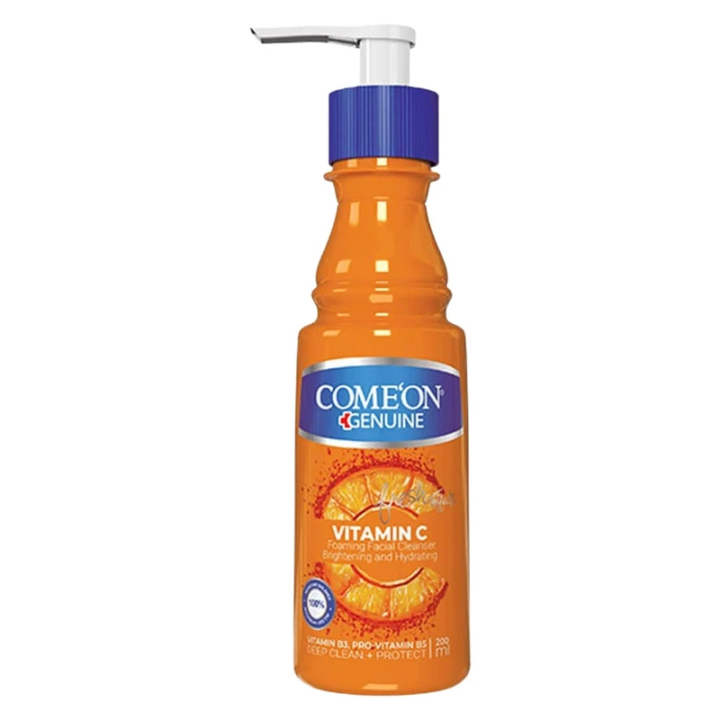 کرم مرطوب‌کننده کامان مدل Vitamin C حجم ۲۰۰ میلی‌لیتر | آبرسان عمیق و روشن‌کننده پوست
