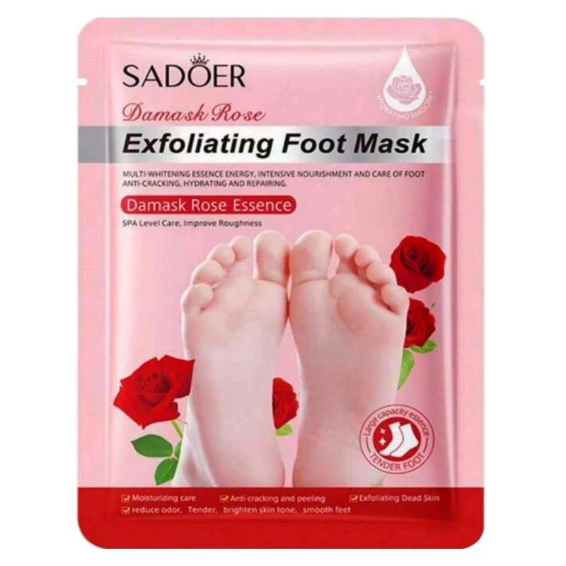 ماسک ورقه‌ای پا سادور (Sadoer) مدل داماش رز (گل محمدی)، وزن ۳۵ گرم