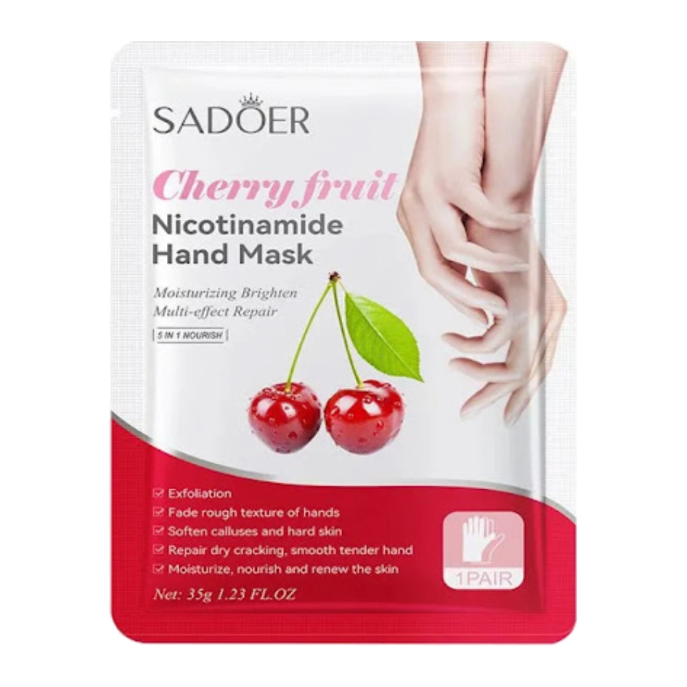 ماسک پوشیدنی دست سادور (Sadoer) مدل Cherry Fruit، حجم ۳۵ گرم