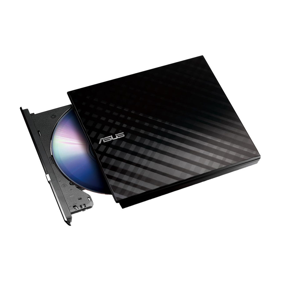 درایو DVD اکسترنال ایسوس مدل SDRW-08D2S-U Lite | رایتر و ریدر نوری فوق‌باریک با تغذیه USB