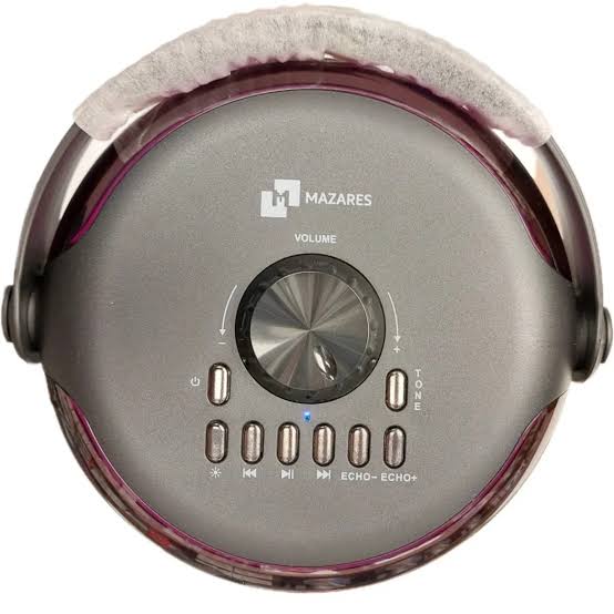 اسپیکر بلوتوثی مازارس مدل S-303 | ۲۰ وات، دو میکروفون بی‌سیم و نورپردازی RGB