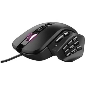ماوس گیمینگ باسیم تراست مدل GXT 970 MORFIX | ۱۴ دکمه قابل برنامه‌ریزی، ۱۰,۰۰۰ DPI و پنل‌های جانبی مغناطیسی قابل تعویض
