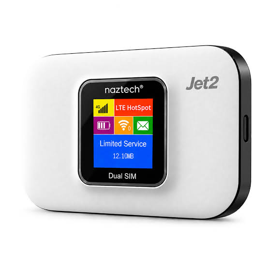 مودم ۴G LTE قابل حمل دو سیم‌کارت نزتک (Naztech) مدل Jet 2